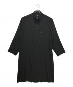 GROUND Yグラウンドワイ）の古着「T/A vintage decyne Stand collar single coat」｜ブラック