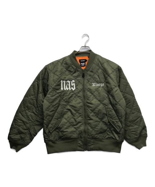 X-LARGE（エクストララージ）X-LARGE (エクストララージ) NAS (ナズ) BOMBER JACKET カーキ サイズ:Lの古着・服飾アイテム