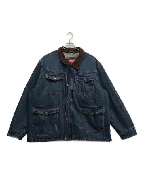 Wrangler（ラングラー）Wrangler (ラングラー) ボアデニムジャケット インディゴ サイズ:2XLの古着・服飾アイテム