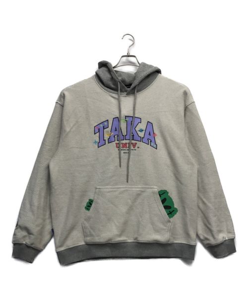 taka original（タカ オリジナル）TAKA ORIGINAL (タカ オリジナル) リバーシブルロゴフーディ グレー サイズ:XLの古着・服飾アイテム