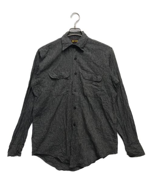 BIG SMITH（ビッグスミス）BIG SMITH (ビッグスミス) ブラックシャンブレーシャツ グレー サイズ:表記無しの古着・服飾アイテム