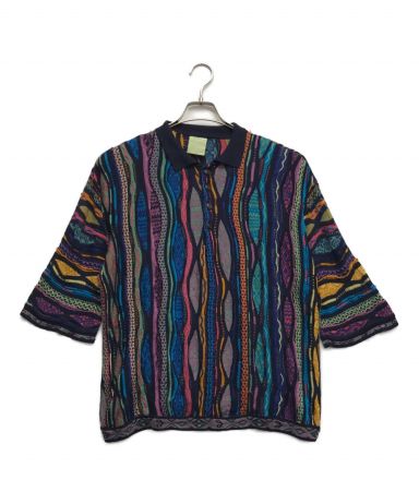 中古・古着通販】Coogi (クージー) 3D半袖ニットポロシャツ マルチ