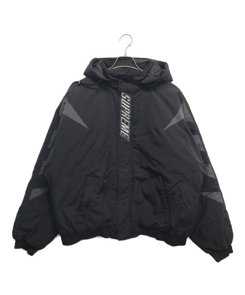 SUPREME（シュプリーム）Supreme (シュプリーム) ワイドキャットサイドラインパファージャケット ブラック サイズ:Lの古着・服飾アイテム