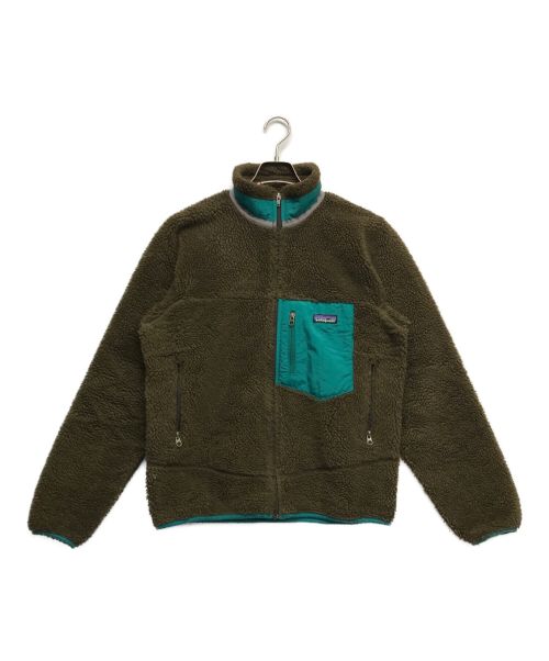 Patagonia（パタゴニア）Patagonia (パタゴニア) クラシック レトロX ボアフリース ジャケット ブラウン×グリーン サイズ:Sの古着・服飾アイテム