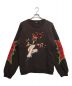 X-LARGE（エクストララージ）の古着「BURNING MONSTER CREWNECK KNIT」｜ブラウン