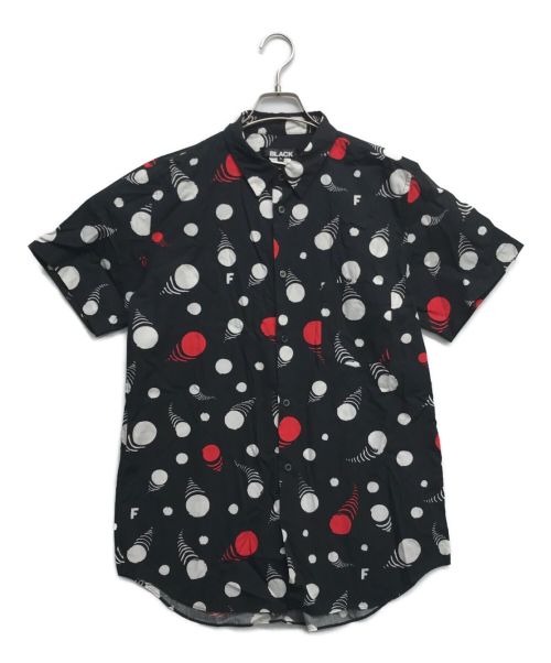 BLACK COMME des GARCONS（ブラック コムデギャルソン）BLACK COMME des GARCONS (ブラック コムデギャルソン) 総柄半袖シャツ ブラック サイズ:XLの古着・服飾アイテム