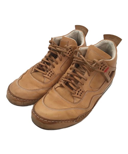 HENDER SCHEME（エンダースキーマ）Hender Scheme (エンダースキーマ) ハイカットレザースニーカー ブラウン サイズ:4の古着・服飾アイテム