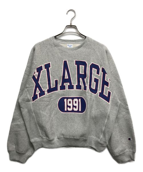 Champion（チャンピオン）Champion (チャンピオン) X-LARGE (エクストララージ) カレッジロゴスウェット グレー サイズ:Lの古着・服飾アイテム