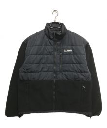 X-LARGE（エクストララージ）の古着「PANELED FLEECE JACKET」｜ブラック