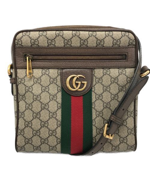 GUCCI（グッチ）GUCCI (グッチ) オフィディアGG スモールメッセンジャーバッグ ブラウンの古着・服飾アイテム