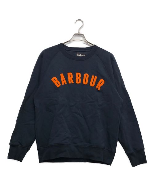 Barbour（バブアー）Barbour (バブアー) ラグランスリーブアーチロゴスウェット ネイビー サイズ:XLの古着・服飾アイテム