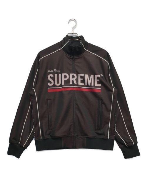 SUPREME（シュプリーム）Supreme (シュプリーム) World Famous Jaquard Track Jacket ブラック サイズ:Mの古着・服飾アイテム