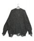 NOUNLESS (ナウンレス) SHINY GRUNGE KNIT CARDIGAN グレー サイズ:2：15000円