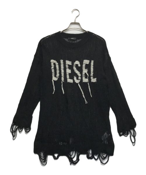 DIESEL（ディーゼル）DIESEL (ディーゼル) Andrea Pulloverニット ブラック サイズ:Mの古着・服飾アイテム