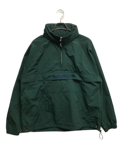 X-LARGE（エクストララージ）X-LARGE (エクストララージ) EMBROIDERED NYLON ANORAK グリーン サイズ:XLの古着・服飾アイテム