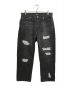 X-LARGE（エクストララージ）の古着「DISTRESSED DENIM PANTS」｜ブラック