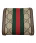 GUCCI (グッチ) オフィディア GGウォレット ブラウン：50000円