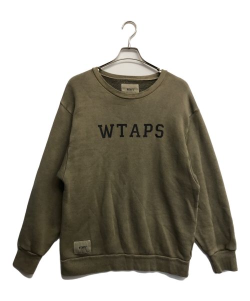 WTAPS（ダブルタップス）WTAPS (ダブルタップス) COLLEGE.DESIGN CREWNECK ベージュ サイズ:X 01の古着・服飾アイテム