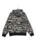 SUPREME (シュプリーム) Hysteric Glamour (ヒステリックグラマー) Text Hooded Sweatshirt ブラック サイズ:L：15000円