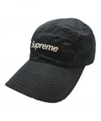 SUPREMEシュプリーム）の古着「Perforated Camp Cap」｜ブラック