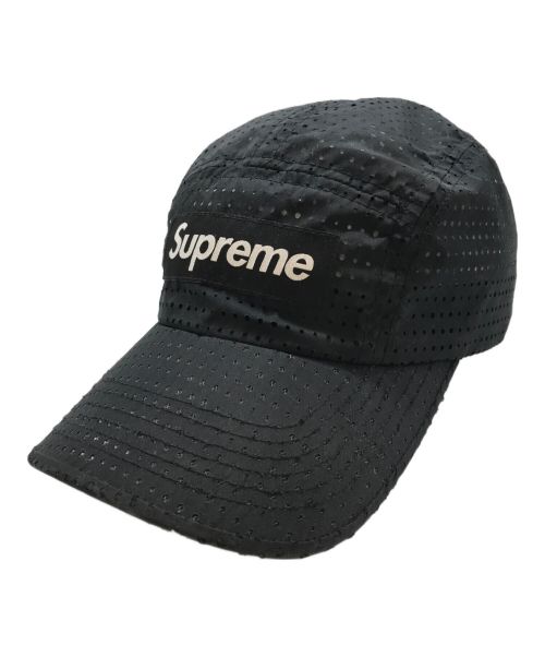 SUPREME（シュプリーム）SUPREME (シュプリーム) Perforated Camp Cap ブラックの古着・服飾アイテム