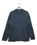 AURALEEオーラリー）の古着「SUPER FINE WOOL RIB KNIT BIG P/O」｜ネイビー