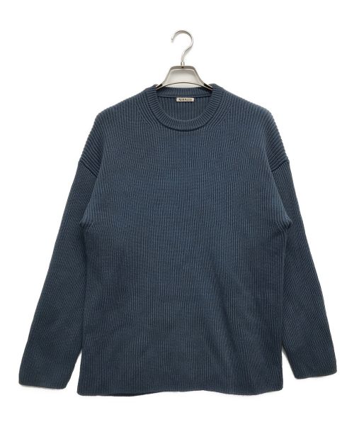 AURALEE（オーラリー）AURALEE (オーラリー) SUPER FINE WOOL RIB KNIT BIG P/O ネイビー サイズ:5の古着・服飾アイテム