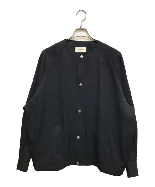 THE RERACS（ザ リラクス）THE RERACS (ザ リラクス) COLLARLESS RAGLAN BLOUSON ネイビー サイズ:46の古着・服飾アイテム