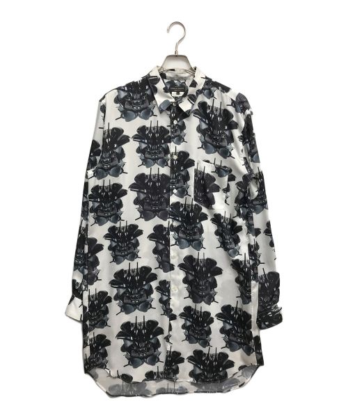 COMME des GARCONS HOMME PLUS（コムデギャルソンオムプリュス）COMME des GARCONS HOMME PLUS (コムデギャルソンオムプリュス) WILLIE COLE PRINTED SHIRT ホワイト サイズ:Lの古着・服飾アイテム