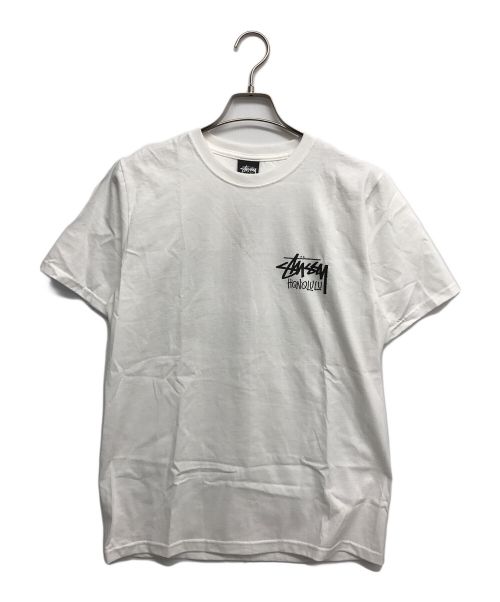 stussy（ステューシー）stussy (ステューシー) プリントTシャツ ホワイト サイズ:Sの古着・服飾アイテム