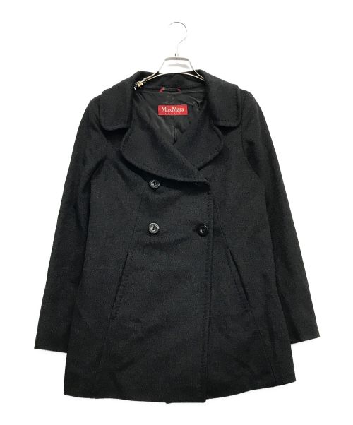 MaxMara（マックスマーラ）MaxMara (マックスマーラ) ウールブレンドPコート グレー サイズ:40の古着・服飾アイテム