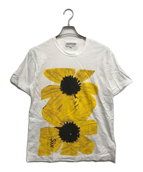 COMME des GARCONS（コムデギャルソン）COMME des GARCONS (コムデギャルソン) プリントTシャツ イエロー サイズ:Lの古着・服飾アイテム