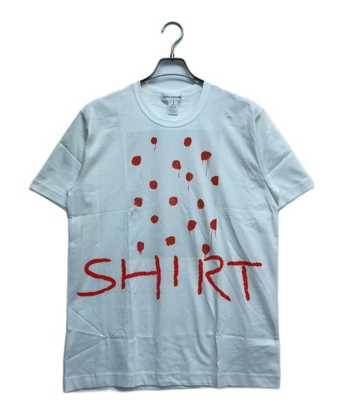 COMME des GARCONS SHIRT（コムデギャルソンシャツ）COMME des GARCONS SHIRT (コムデギャルソンシャツ) MARY HEILMANN TEEプリントTシャツ ネイビー サイズ:X 未使用品の古着・服飾アイテム