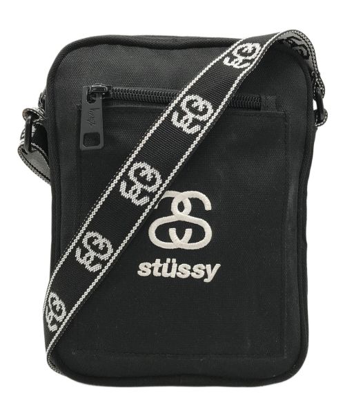 stussy（ステューシー）stussy (ステューシー) ショルダーバッグ ブラックの古着・服飾アイテム