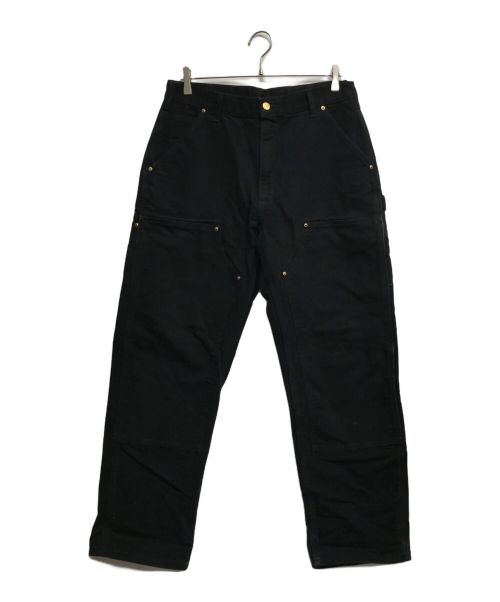 CarHartt（カーハート）CarHartt (カーハート) ダブルニーダックパンツ ブラック サイズ:34×30の古着・服飾アイテム