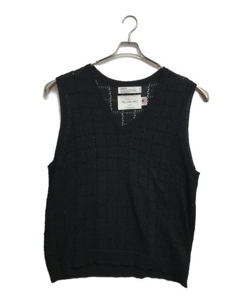 DAIRIKU（ダイリク）DAIRIKU (ダイリク) A.J. Knit Vest ブラック サイズ:Fの古着・服飾アイテム