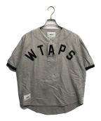 WTAPSダブルタップス）の古着「LEAGUE SS COTTON. FLANNEL」｜グレー