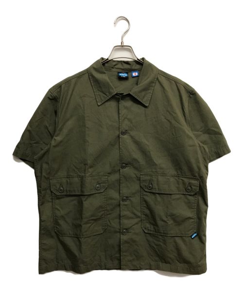 KAVU（カブー）KAVU (カブー) ショートスリーブ スカウトシャケット グリーン サイズ:XLの古着・服飾アイテム