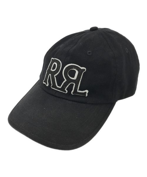 RRL（ダブルアールエル）RRL (ダブルアールエル) ロゴツイル 6パネルキャップ ブラックの古着・服飾アイテム