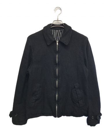 【中古・古着通販】COMME des GARCONS HOMME (コムデギャルソン オム) 縮絨ウールブルゾン ブラック  サイズ:S｜ブランド・古着通販 トレファク公式【TREFAC FASHION】スマホサイト