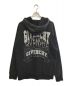 GIVENCHY (ジバンシィ) オーバーラップエフェクトロゴ エンブロイダリー ドロー ストリング フーディ グレー サイズ:L：105000円