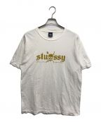 stussyステューシー）の古着「90's スカルプリントTシャツ」｜ホワイト