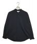 MARKA（マーカ）の古着「BAND COLLAR SHIRT WOOL SILK STRIPE」｜ネイビー