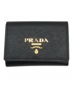 PRADAプラダ）の古着「サフィアーノマルチカラー財布」｜ブラック