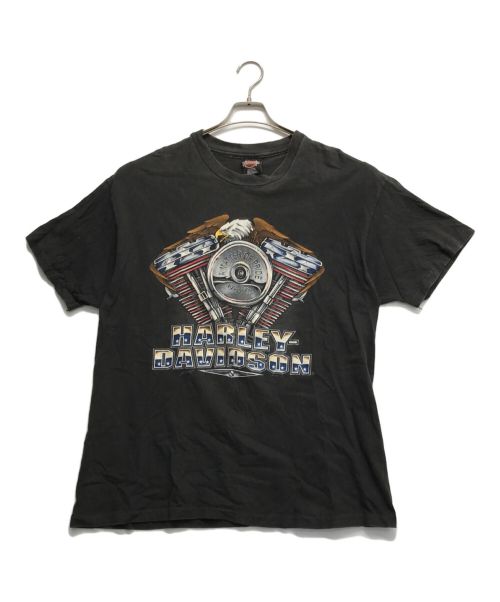 HARLEY-DAVIDSON（ハーレーダビッドソン）HARLEY-DAVIDSON (ハーレーダビッドソン) プリントTシャツ ブラック サイズ:XLの古着・服飾アイテム