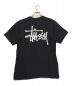 stussy (ステューシー) ロゴプリントTシャツ ブラック サイズ:M：5000円