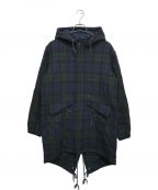 SUPREME×Harris Tweedシュプリーム×ハリスツイード）の古着「Wool Fishtail Parka」｜ブルー×グリーン