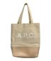 A.P.C.（アーペーセー）の古着「切替ロゴトートバッグ」｜ベージュ