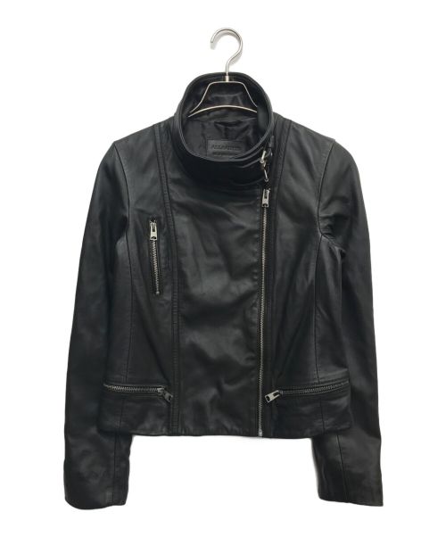 ALL SAINTS（オールセインツ）ALL SAINTS (オールセインツ) ラムレザージャケット ブラック サイズ:38の古着・服飾アイテム