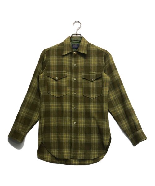 PENDLETON（ペンドルトン）PENDLETON (ペンドルトン) 60ｓネルシャツ カーキ サイズ:14 1/2の古着・服飾アイテム